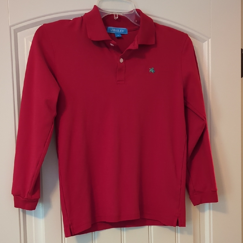 J Bailey Youth Long Sleeve Polo Shirt
